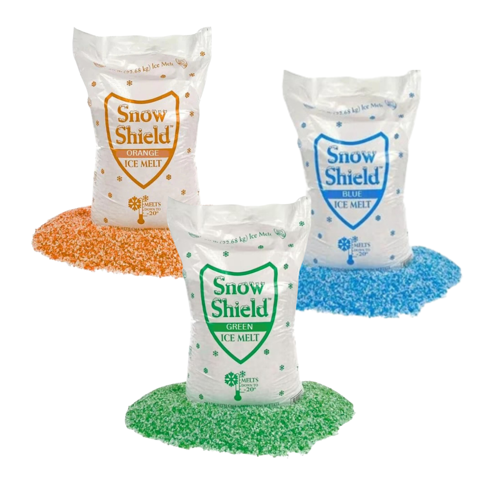 Decorative for Snow Shield Blue, Orange and Green