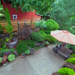 Size an outdoor space
